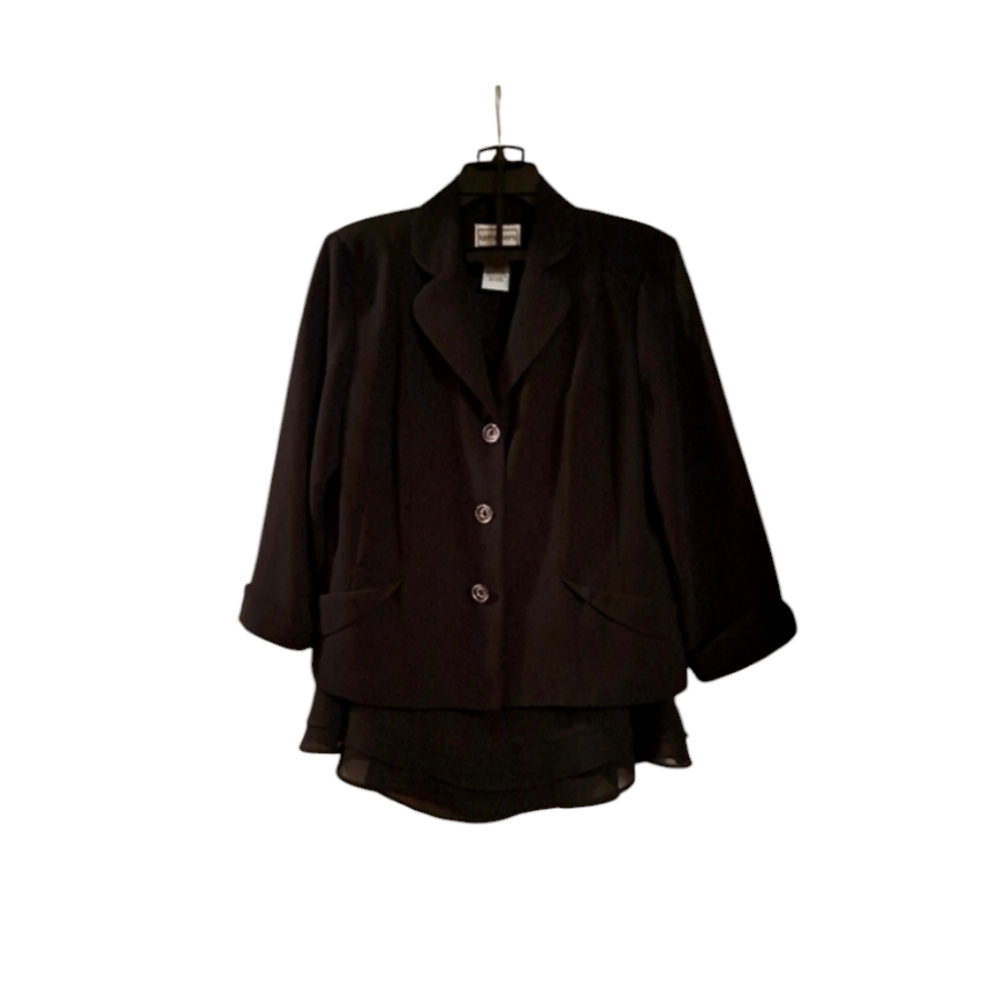 Karin Steven's Blazer and Skirt Suit Size 14
